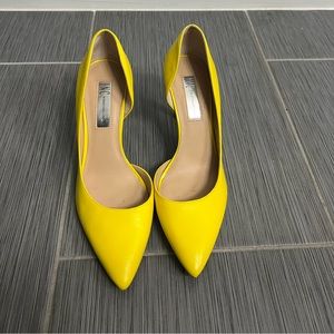 yellow inc heels
